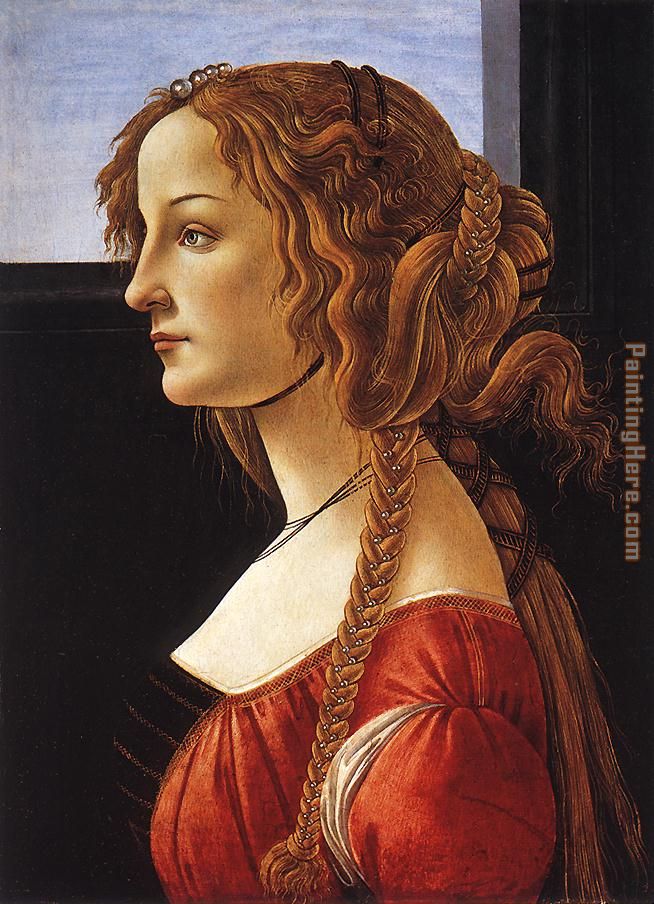 Portrait of a Young Woman painting - Sandro Botticelli Portrait of a Young Woman art painting